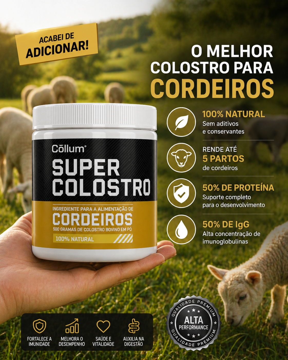 Super Colostro para Ovelhas
