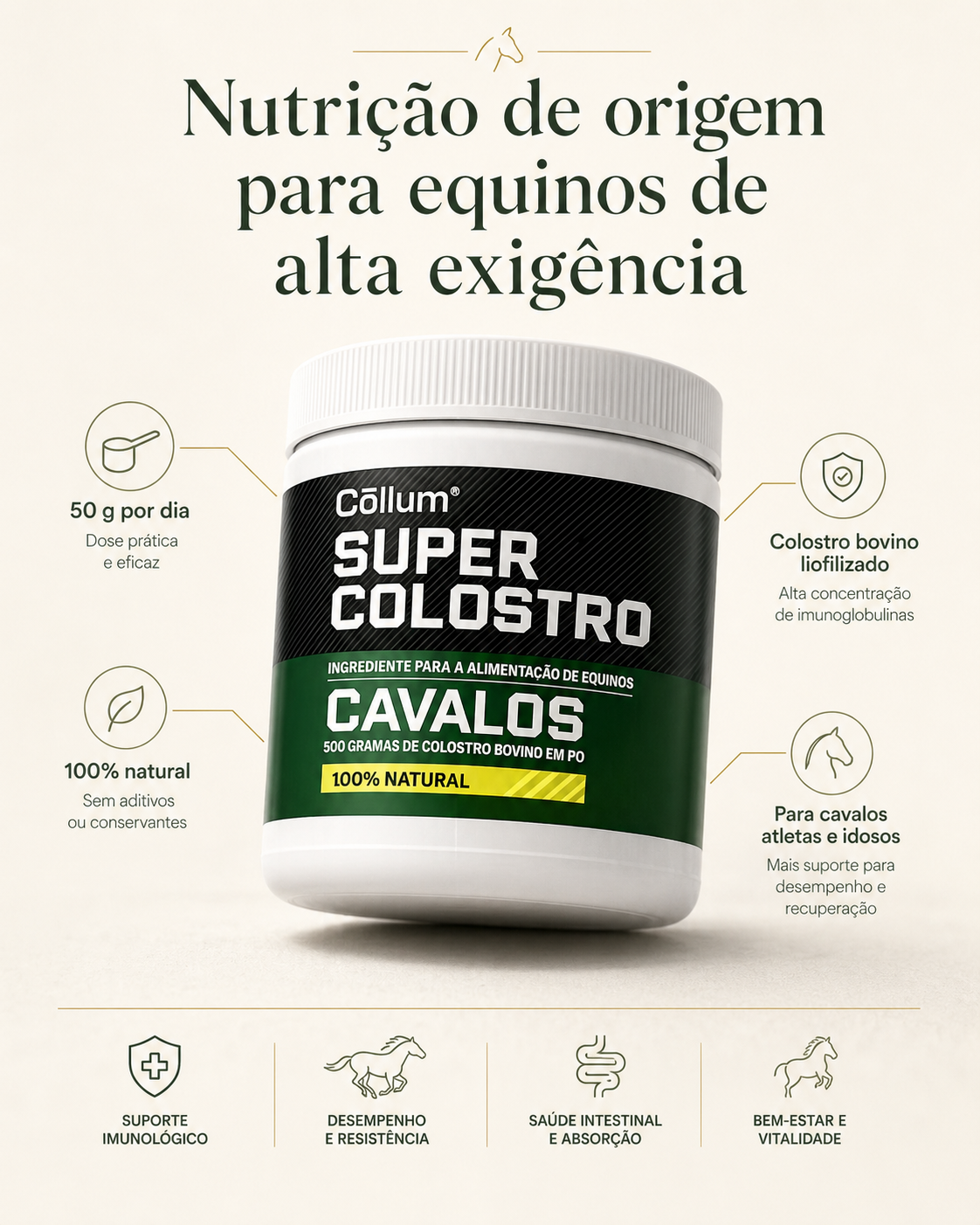 Super Colostro para Cavalos