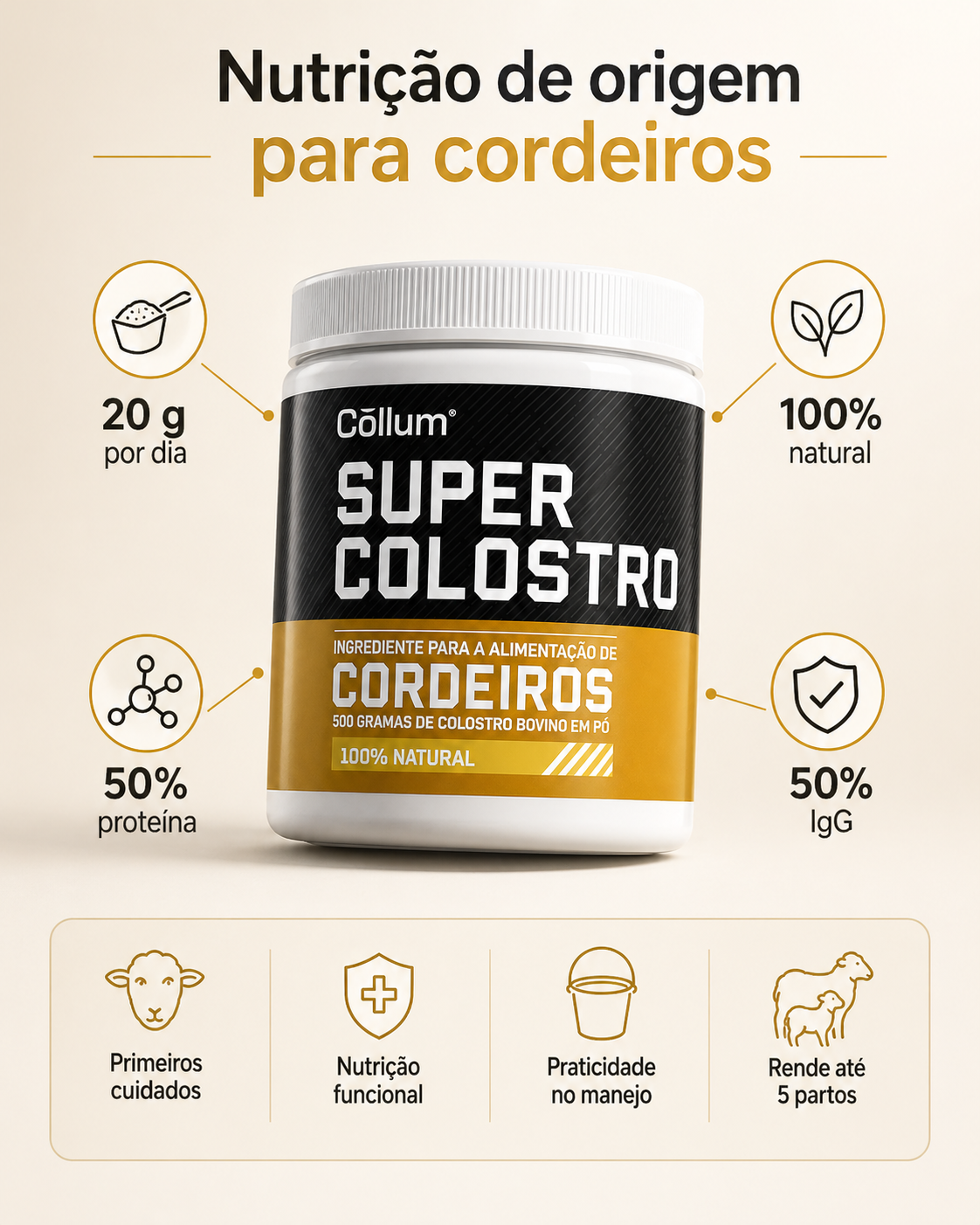 Super Colostro para Ovelhas