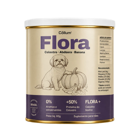 Flora — Lata 60g (Pet) - embalagem em fundo branco