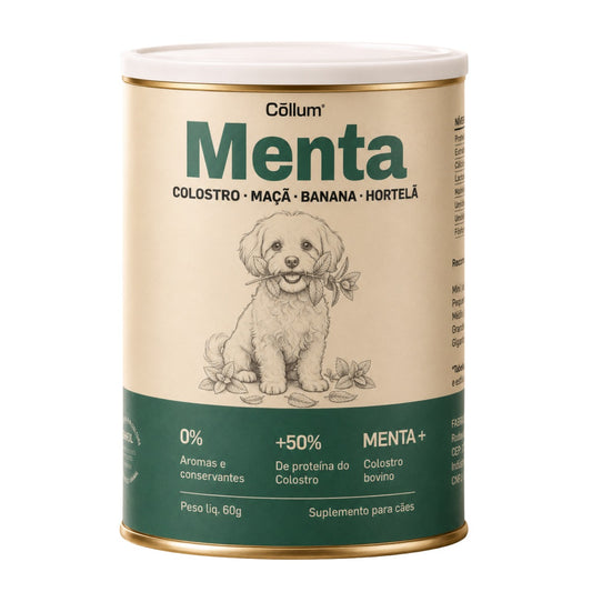 Menta — Lata 60g (Pet) - embalagem em fundo branco