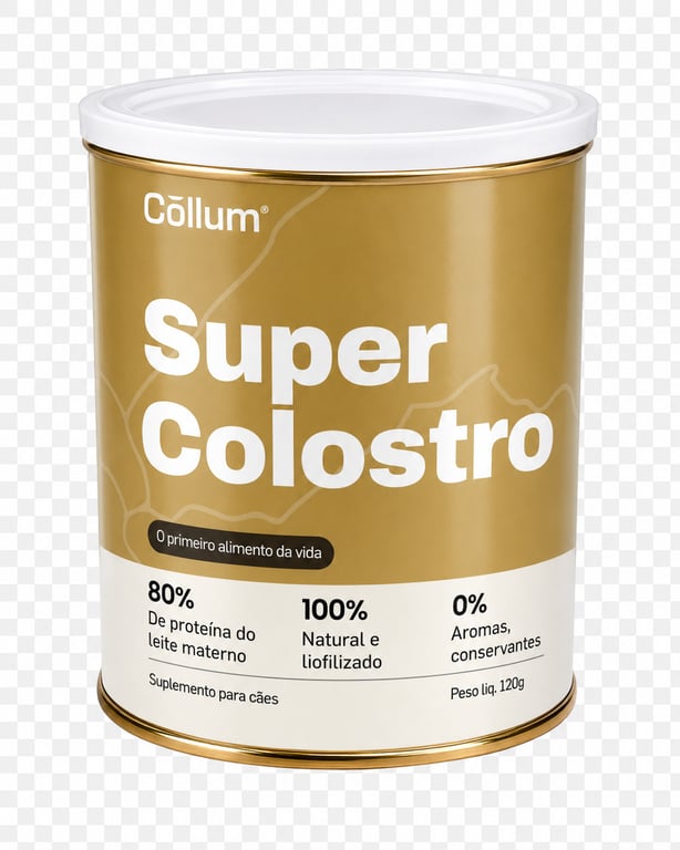 Lata Super Colostro Collum 120g - colostro bovino liofilizado para cães