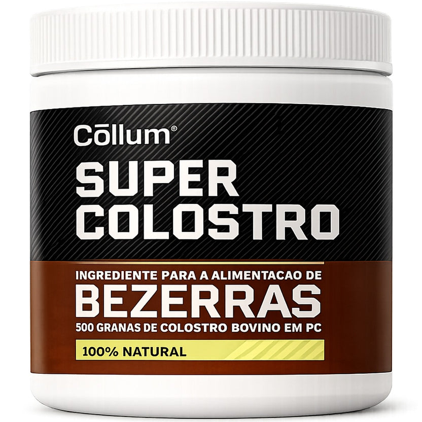 Colostro Bovino para Bezerros Collum 40% IgG – Suplemento em Pó - embalagem em fundo branco
